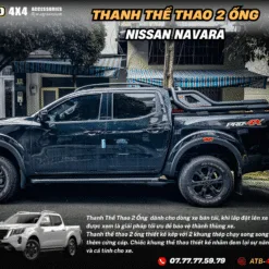 Thanh Thể Thao Đôi 2 Ống Dành Cho Nissan Navara – Đậm Chất Bán Tải, Tăng Độ Hầm Hố