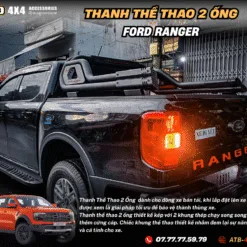 Thanh thể thao đôi 2 ống cho Ford Ranger 2012–2025