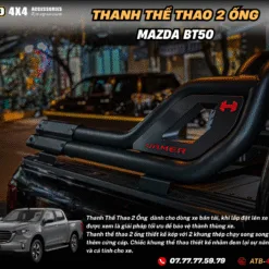 Thanh Thể Thao Đôi 2 Ống Dành Cho Mazda BT50 – Đậm Chất Bán Tải, Tăng Độ Hầm Hố