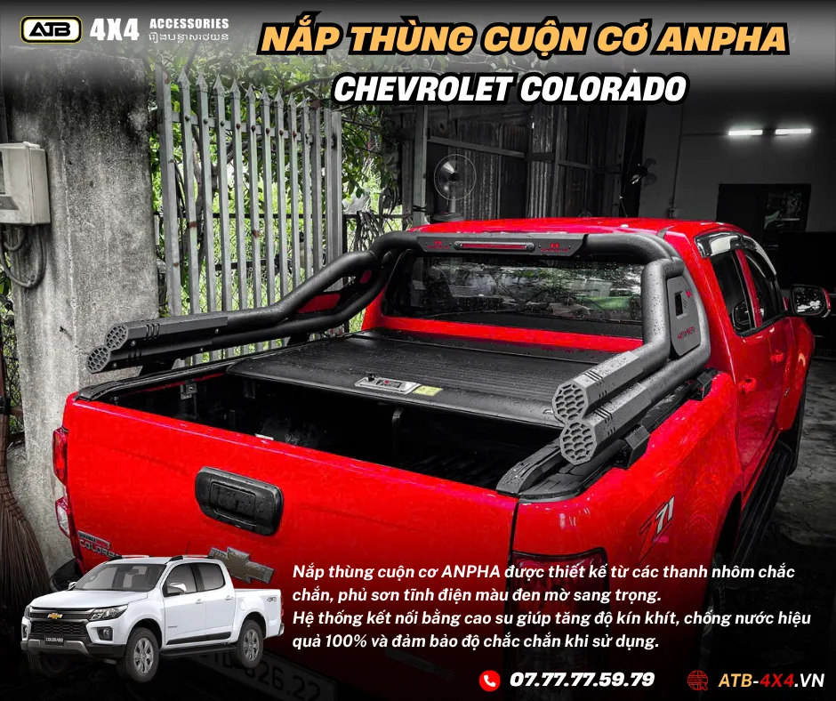 Nắp Cuộn Cơ Anpha Chevrolet Colorado – Phụ Kiện Bán Tải Cao Cấp, Dễ Dàng Lắp Đặt, Bền Bỉ Với Thời Gian