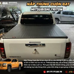 Phụ Kiện Nắp Thùng Cuộn Bạt Dành Cho Mitsubisi Triton – Tăng Thẩm Mỹ, Giữ Gọn Thùng Sau, Lắp Đặt Nhanh Chóng