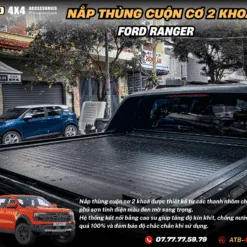 Nắp Cuộn Cơ 2 Khóa Ford Ranger – Phụ Kiện Bảo Vệ Thùng Sau Cho Các Dòng XLS, XLT, Wildtrak, Raptor