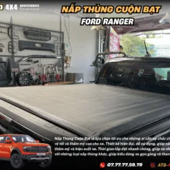 Phụ Kiện Nắp Thùng Cuộn Bạt Dành Cho Ford Ranger 2012-2025 Tăng Thẩm Mỹ, Giữ Gọn Thùng Sau, Lắp Đặt Nhanh Chóng