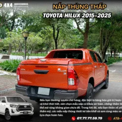 Nắp Thùng Thấp Cho Xe Bán Tải Toyota Hilux 2015-2025 Thiết Kế Gọn Gàng, Khả Năng Chống Nước Vượt Trội, Bảo Vệ Hàng Hóa An Toàn Tuyệt Đối Và Tăng Tính Thẩm Mỹ Cho Xe