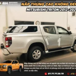 Nắp Thùng Cao Không Đèn Cho Xe Bán Tải Mitsubisi Triton 2012-2023 – Chống Thấm Nước Hiệu Quả, Bảo Vệ Hàng Hóa An Toàn, Tăng Tính Tiện Dụng Và Thẩm Mỹ Cho Xe.