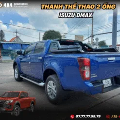 Thanh Thể Thao Đôi 2 Ống Dành Cho Isuzu Dmax - Đậm Chất Bán Tải, Tăng Độ Hầm Hố