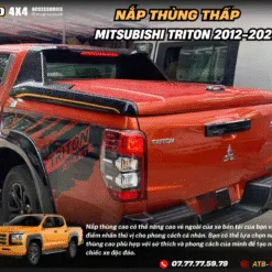 Nắp Thùng Thấp Cho Xe Bán Tải Mitsubisi Triton 2012-2023 – Thiết Kế Gọn Gàng, Khả Năng Chống Nước Vượt Trội, Bảo Vệ Hàng Hóa An Toàn Tuyệt Đối Và Tăng Tính Thẩm Mỹ Cho Xe