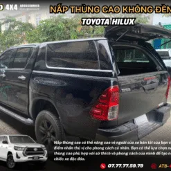 Nắp Thùng Cao Không Đèn Cho Xe Bán Tải Toyota Hilux 2015-2025 – Chống Thấm Nước Hiệu Quả, Bảo Vệ Hàng Hóa An Toàn, Tăng Tính Tiện Dụng Và Thẩm Mỹ Cho Xe.